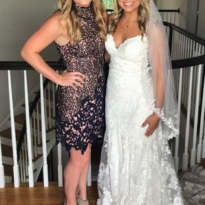 Topshop dress mixed media mini dress